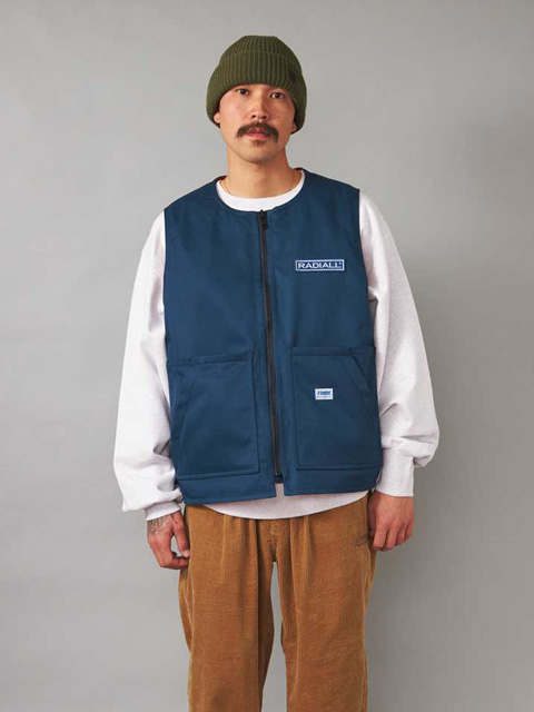 RADIALL 「CNQ RIVERSIDE -ZIP UP VEST」 T/Cツイル パデッドベスト