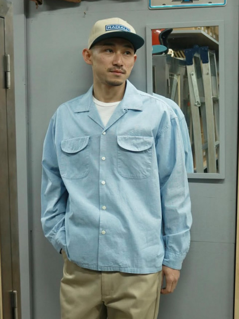RADIALL 「OLDIES - OPEN COLLARED SHIRT L/S 」 オープンカラーシャツ