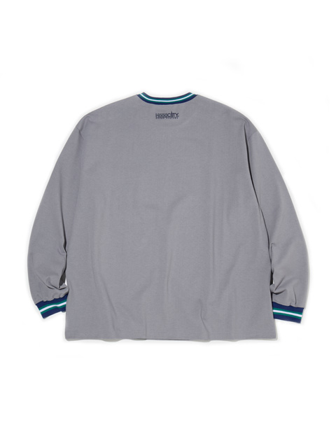 RADIALL / HEDONISM - CREW NECK ロングスリーブT RADIALL ラディアル HEDONISM CREW NECK ロングTシャツ パープル