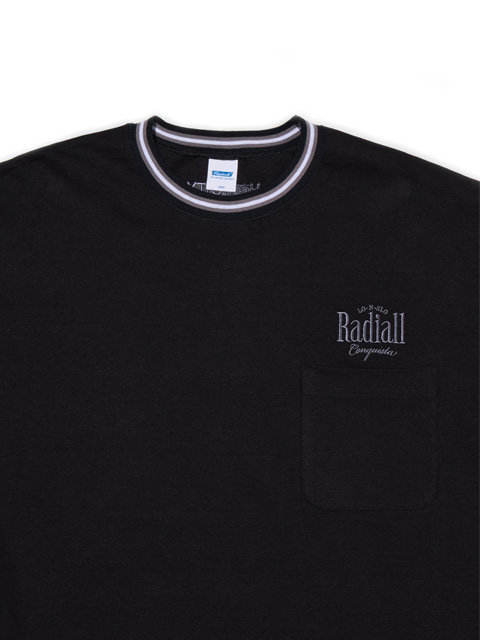 RADIALL / HEDONISM - CREW NECK ロングスリーブT RADIALL ラディアル HEDONISM CREW NECK ロングTシャツ パープル