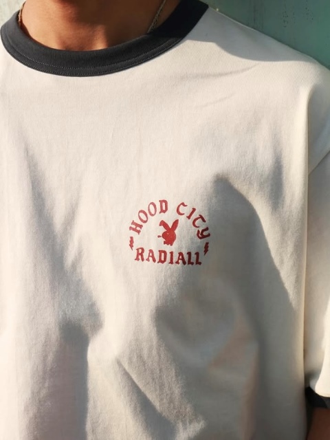トップス RADIALL BUNNY D-CREW NECK T-SHIRT RADIALL 「BUNNY D - CREW NECK T-SHIRT S/S」 リンガーティーシャツ