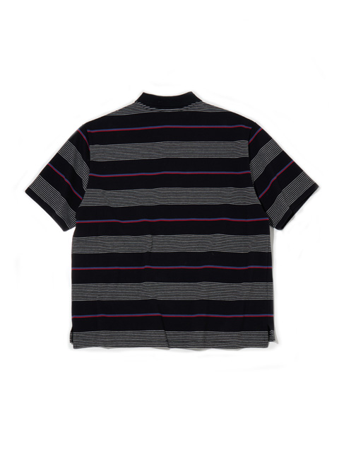 RADIALL ボーダーポロシャツ SALEセール ラディアル ポロシャツ RADIALL 4 LINKS - HALF ZIP POLO