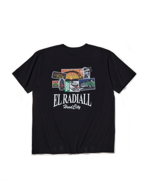 radiall hood city crewneck sweat Lサイズ RADIALL | HOOD CITY - CREW NECK SWEATSHIRT L/S - Black