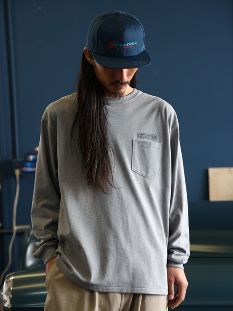 RADIALL / HEDONISM - CREW NECK ロングスリーブT RADIALL ラディアル HEDONISM CREW NECK ロングTシャツ パープル