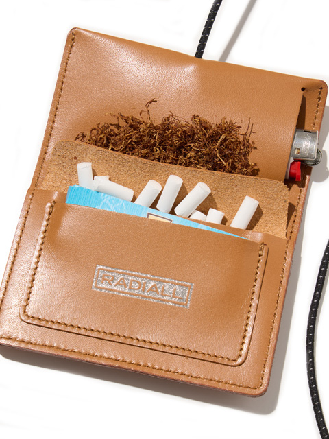 RADIALL 「LAID BACK - ONE DAY SHAG POUCH」 レザーシャグポーチ