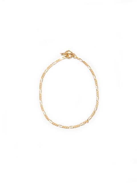 RADIALL　　「MONTES - T-BAR BRACELET（GOLD PLATED） 」　SILVER925製　チェーンブレスレット