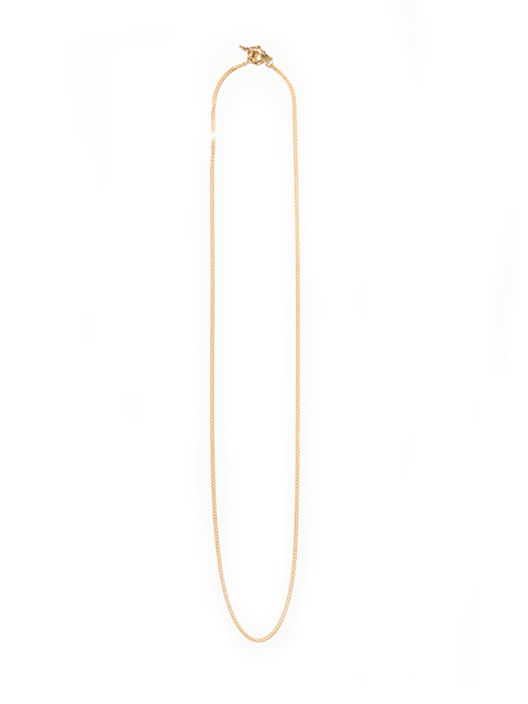 RADIALL　　「CURB - T-BAR NECKLACE （GOLD PLATED）」　SILVER925製　チェーンネックレス