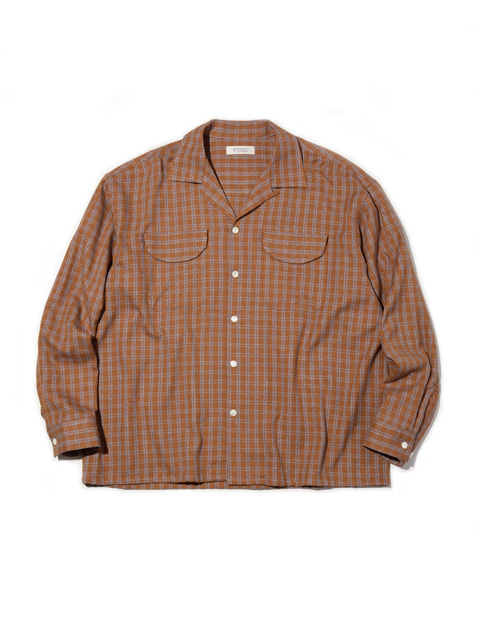 RADIALL 「SHOEBOX - OPEN COLLARED SHIRT L/S」 ドビーチェック