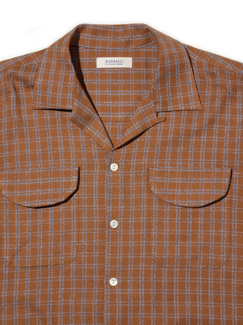 RADIALL 「SHOEBOX - OPEN COLLARED SHIRT L/S」 ドビーチェック