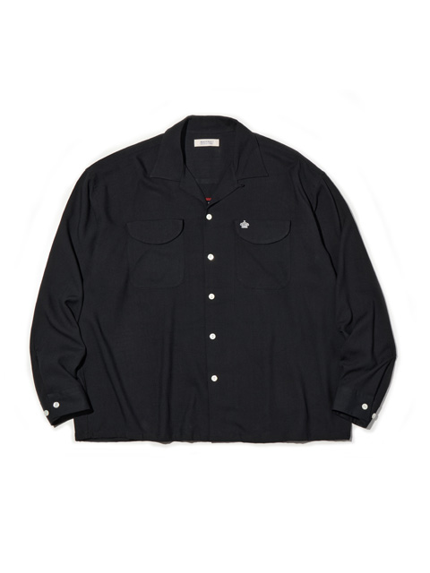 RADIALL 「ROADSIDE - OPEN COLLARED SHIRT L/S」 レーヨン オープン