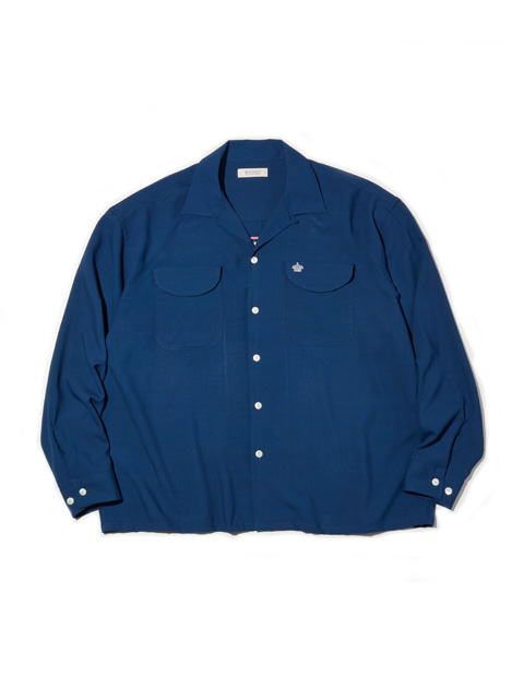 RADIALL 「ROADSIDE - OPEN COLLARED SHIRT L/S」 レーヨン オープン