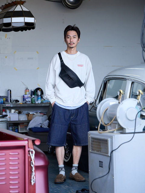 RADIALL × SPEAKEASY 「KAWASAKI - WAIST BAG」 レザーウエストバッグ