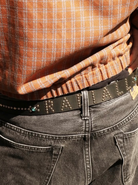 RADIALL 「RHODES - LEATHER BELT / STUDS」 スタッズレザーベルト