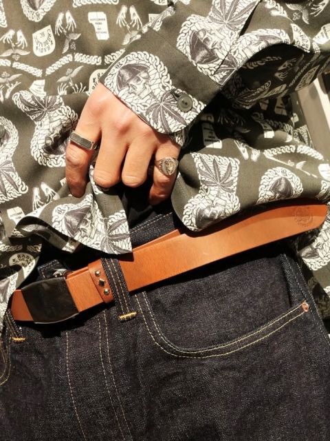 RADIALL 「RHODES - LEATHER BELT / PLAIN」 レザーベルト