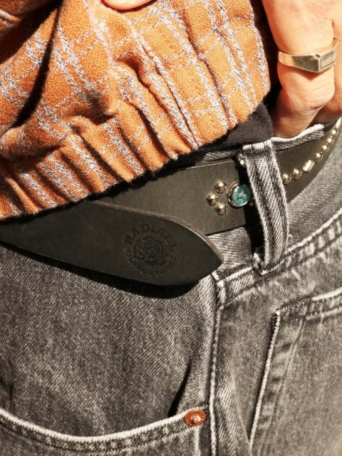 RADIALL 「RHODES - LEATHER BELT / STUDS」 スタッズレザーベルト