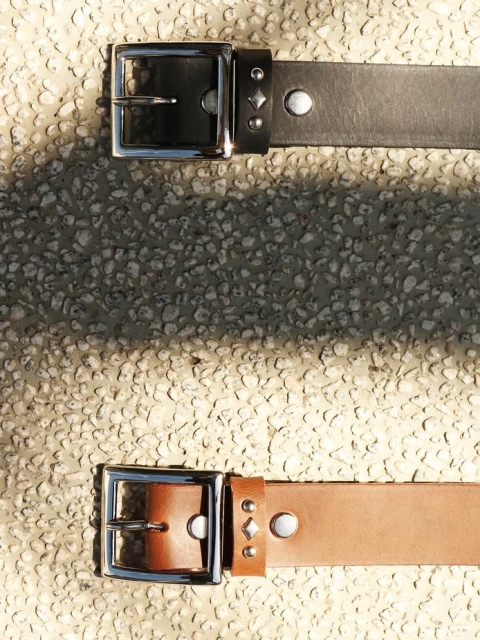 RADIALL 「RHODES - LEATHER BELT / STUDS」 スタッズレザーベルト