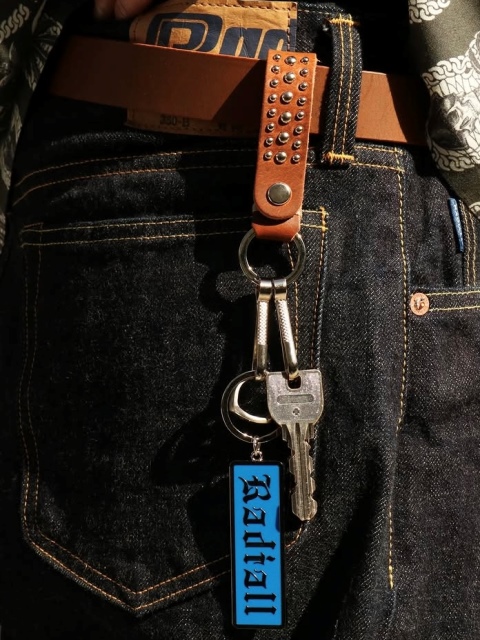 RADIALL 「RHODES - LEATHER KEY HOLDER / STUDS」 スタッズ レザー