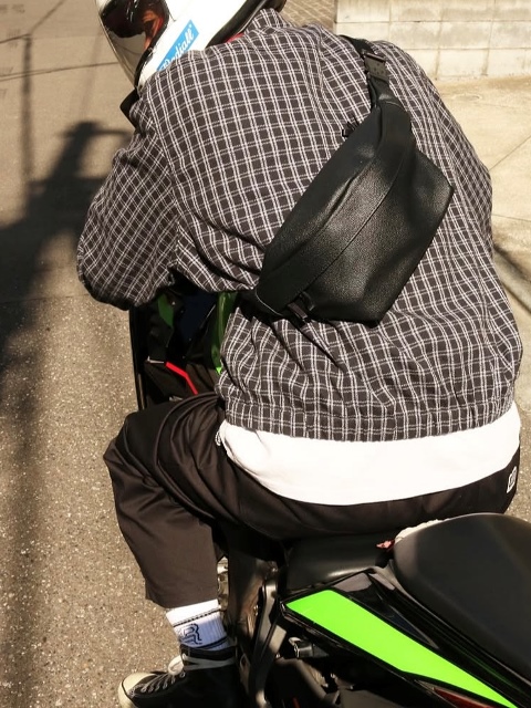 RADIALL × SPEAKEASY 「KAWASAKI - WAIST BAG」 レザーウエストバッグ