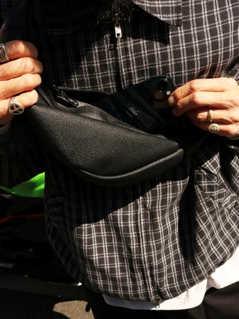 RADIALL × SPEAKEASY 「KAWASAKI - WAIST BAG」 レザーウエストバッグ