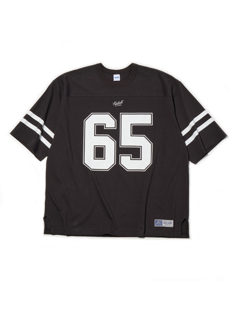 未使用 Radiall Coupe フットボールシャツ ホワイト M RADIALL 「HOOD - FOOTBALL SHIRT S/S」 フットボールティーシャツ