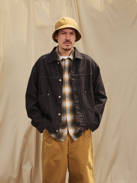 RADIALL 「CLASSIC 350 TOP - TRUCKER JACKET〈DEEP BLACK〉」 デニム