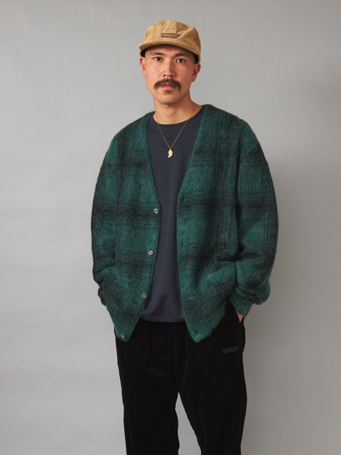 ROBBER DUB - CARDIGAN SWEATER L/S」 モヘアカーディガン