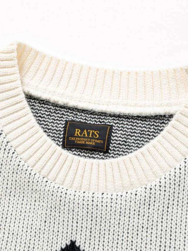RATS 「NORDIC KNIT」 クルーネックニットセーター