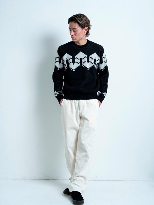 RATS 「NORDIC KNIT」 クルーネックニットセーター