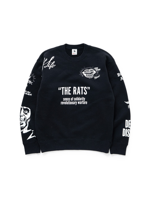 RATS ラッツ RACING SWEAT XL RATS 「CRAZY CREW NECK SWEAT」 クルーネックスウェット