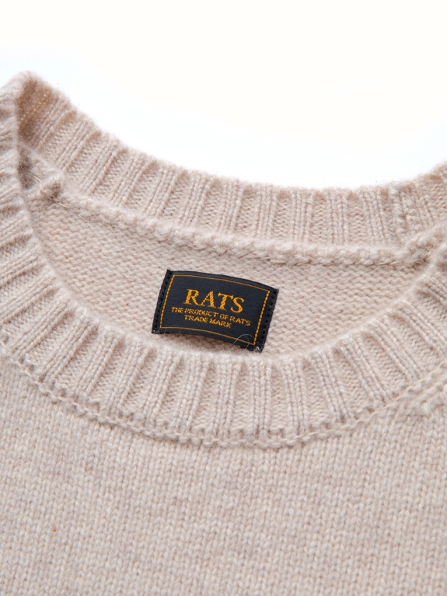 RATS 「CASHMERE CREW NECK KNIT」 カシミアウール クルーネックニット 