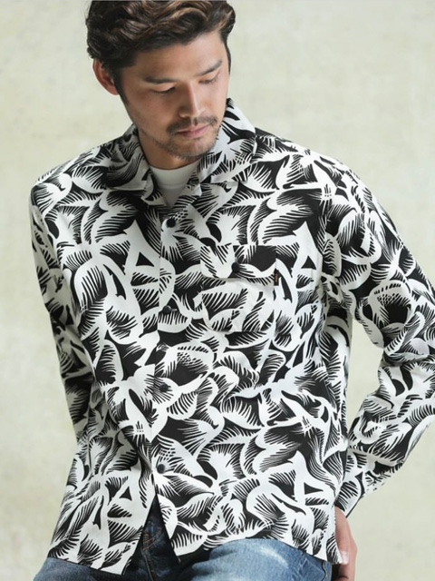 キムタク私物19ss RATS PALM TREE ALOHAシャツ