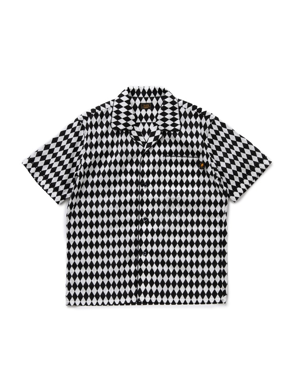 RATS 「CHECKERD FLAG S/S SHIRT」 オープンカラーシャツ
