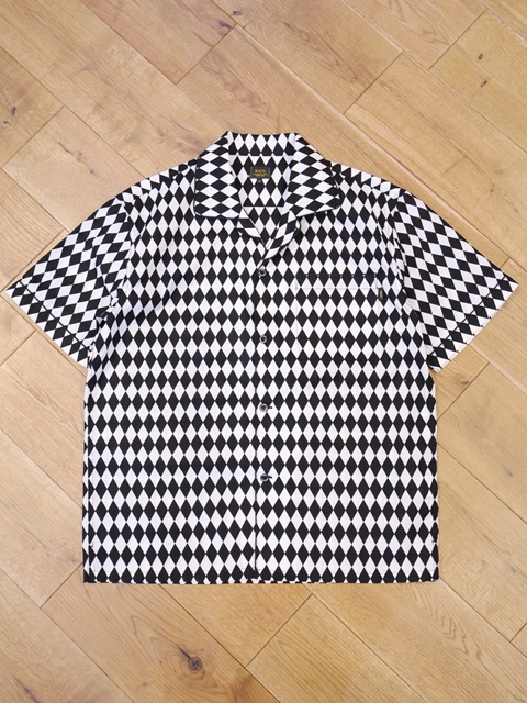 RATS　「CHECKERD FLAG S/S SHIRT」　オープンカラーシャツ