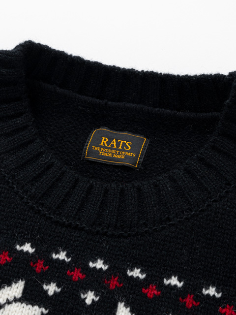 RATS 「NORDIC KNIT」 クルーネックニットセーター