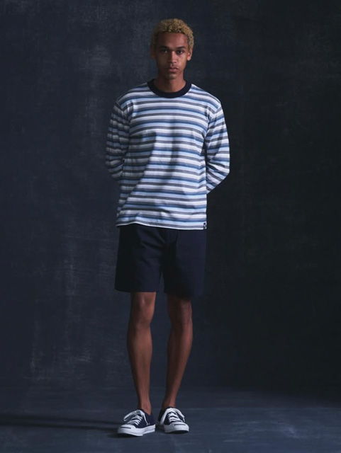 RATS ロングスリーブカットソー 楽天市場】L【RATS TWO WHEEL L/S TEE BLACKxBLUE 23'RTC-0204
