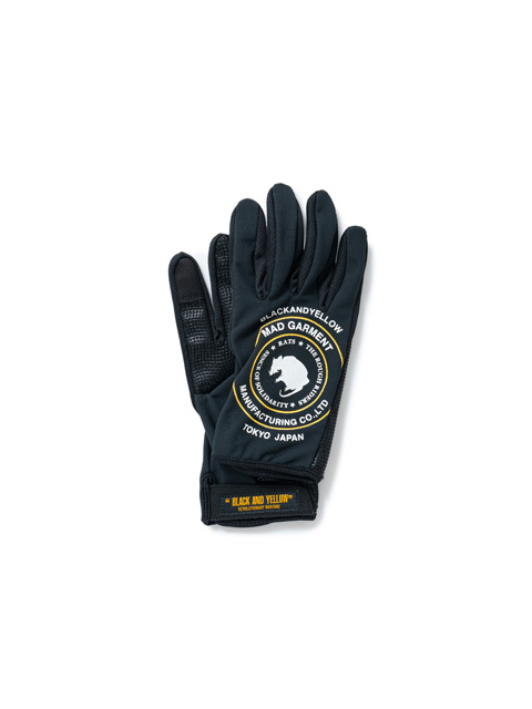 RATS　LEATHER GLOVE Mサイズ RATS/LEATHER GLOVE（BLACK/TAN）［レザーグローブ-24春夏］ - JONAS