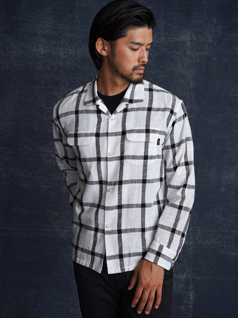 RATS 「WIND PEN CHECK SHIRT」 オープンカラー フランネル