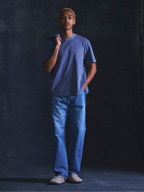 RATS 「USED LIGHT DENIM PANTS」 ユーズド加工 5ポケットデニムパンツ