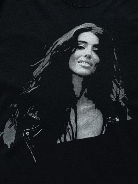 O*l様 RATS ニットTシャツ Lサイズ 女性肖像 RATS 「SEXY W TEE」 プリントティーシャツ