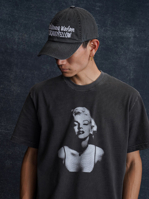 Mサイズ rats monroe Tシャツ マリリンモンロー RATS - MONROE TEE (BLACK) / マリリンモンロー プリント T