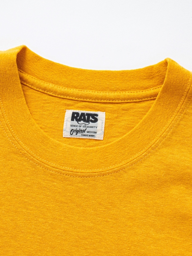 【新品】RATS TWIST TEE \"L . YELLOW\" 新品】RATS TWIST TEE 