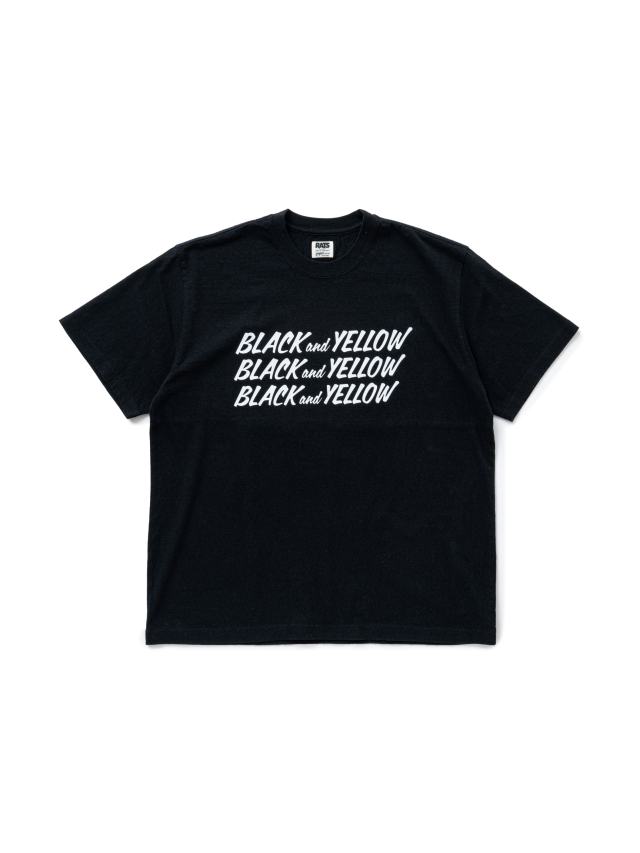 RATS 「BLACK and YELLOW TEE」 プリントティーシャツ