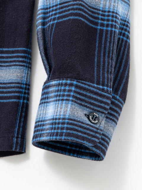 RATS 「COTTON RAYON CHECK SHIRT」 オープンカラー オンブレー