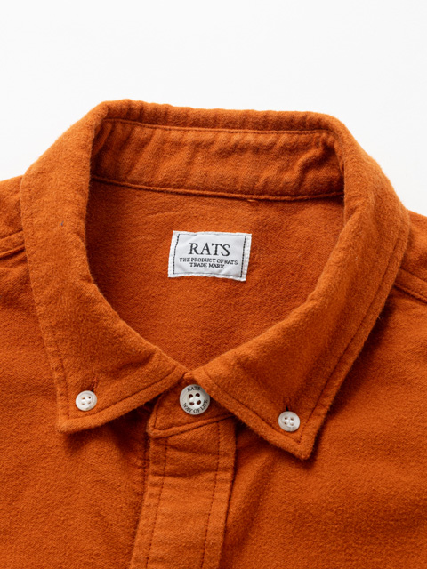 RATS 「MOLESKIN B.D SHIRT」 モールスキン ボタンダウンシャツ