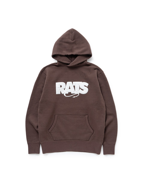 RATS 「BOX LOGO HOODIE」 クロスネックフーディー
