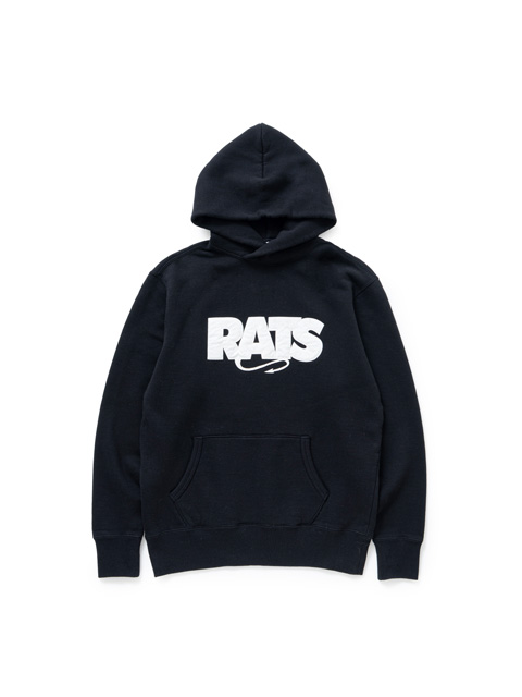 RATS 「BOX LOGO HOODIE」 クロスネックフーディー