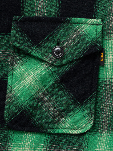 RATS 「WOOL CHECK SHIRT JKT」 ウール オンブレーチェックシャツ