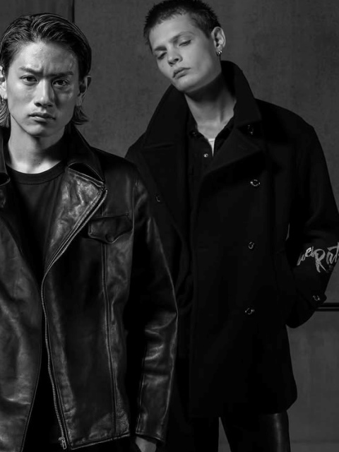 RATS 「P-COAT EMBROIDERY」 ウールメルトン ピーコート