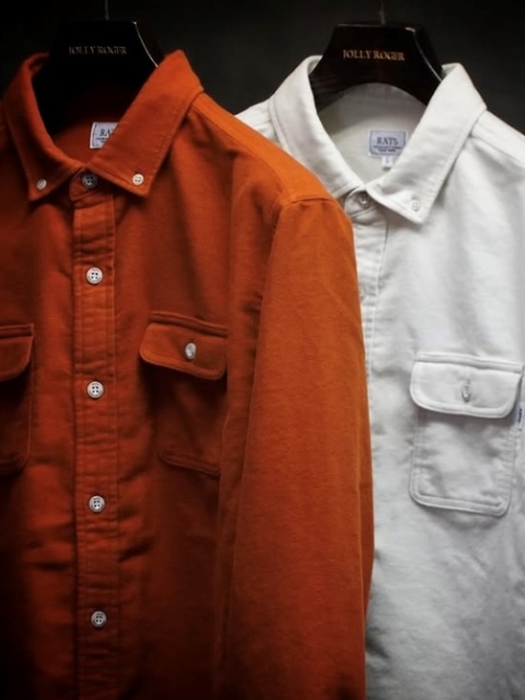 RATS 「MOLESKIN B.D SHIRT」 モールスキン ボタンダウンシャツ