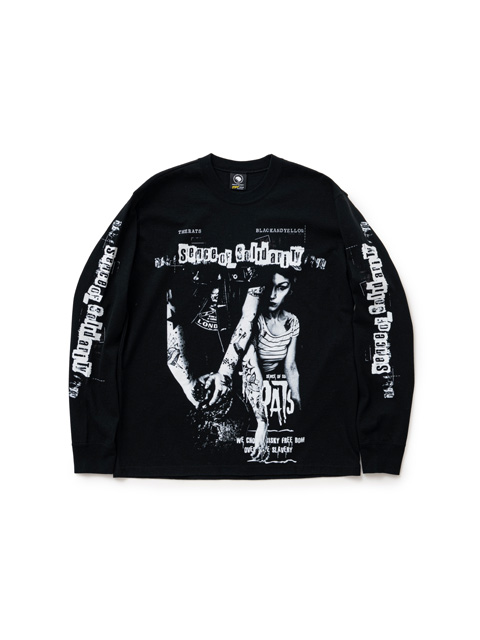 RATS 「HARDCORE L/S TEE」 プリント ロングスリーブティーシャツ
